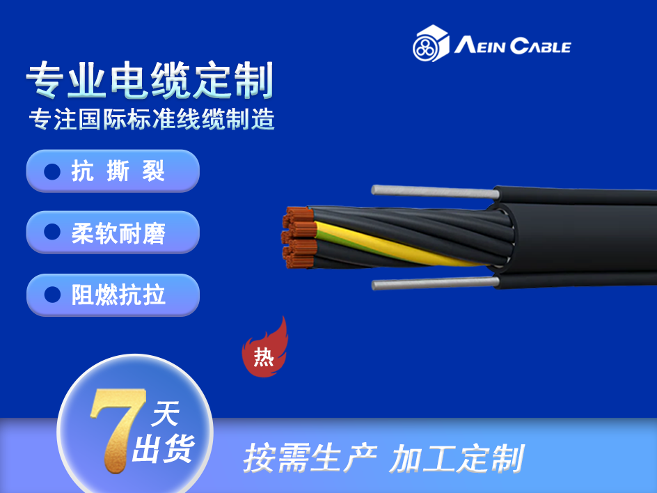 双钢丝葫芦手柄电缆 RVV2G